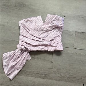 Zara Pink Striped Women's Top